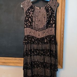 BCBGMAXAZRIA ruffle cocktail dress